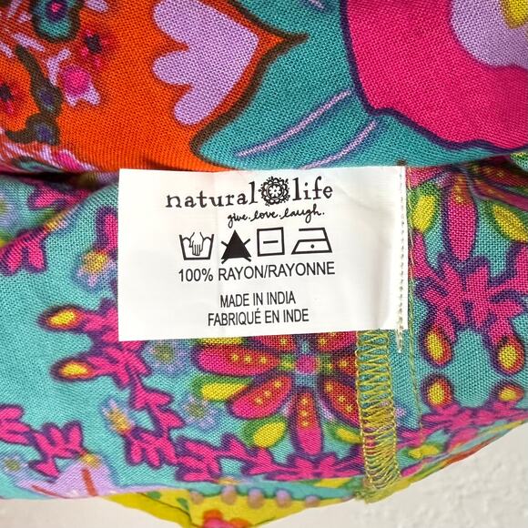 Natural Life Patti Palazzo Pant Tiered Wide Leg NWT Boho Maximalist Size Medium - Picture 5 of 5